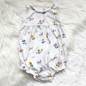 •3/$12• Old Navy White Floral Bodysuit